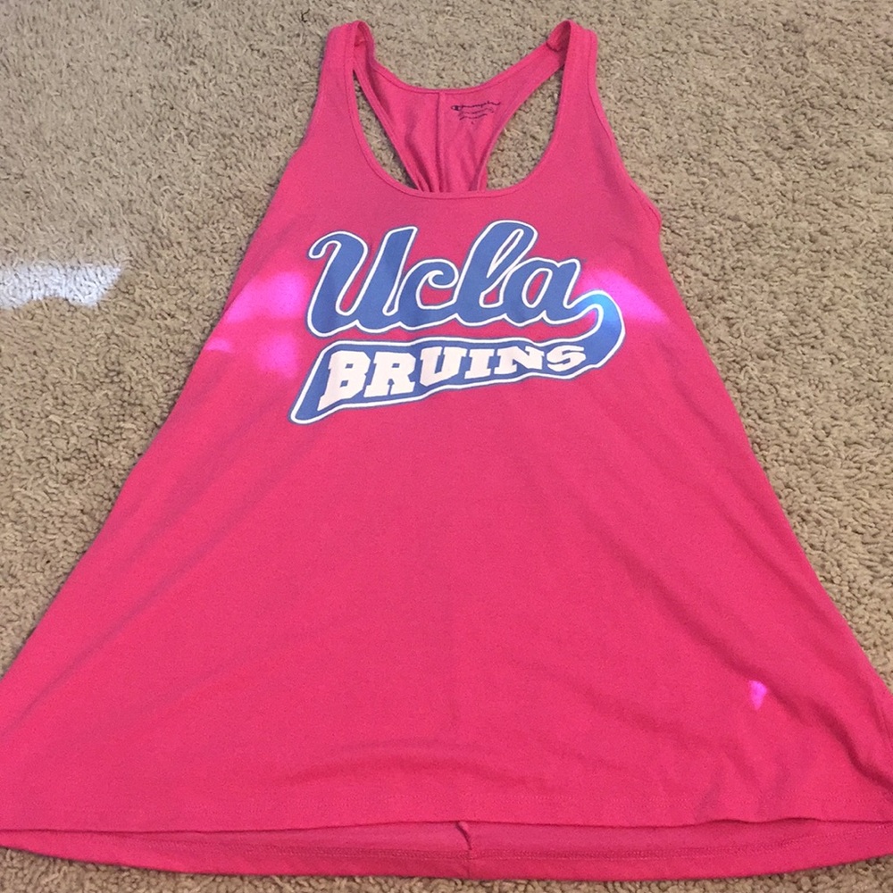 ucla size L pink tank top